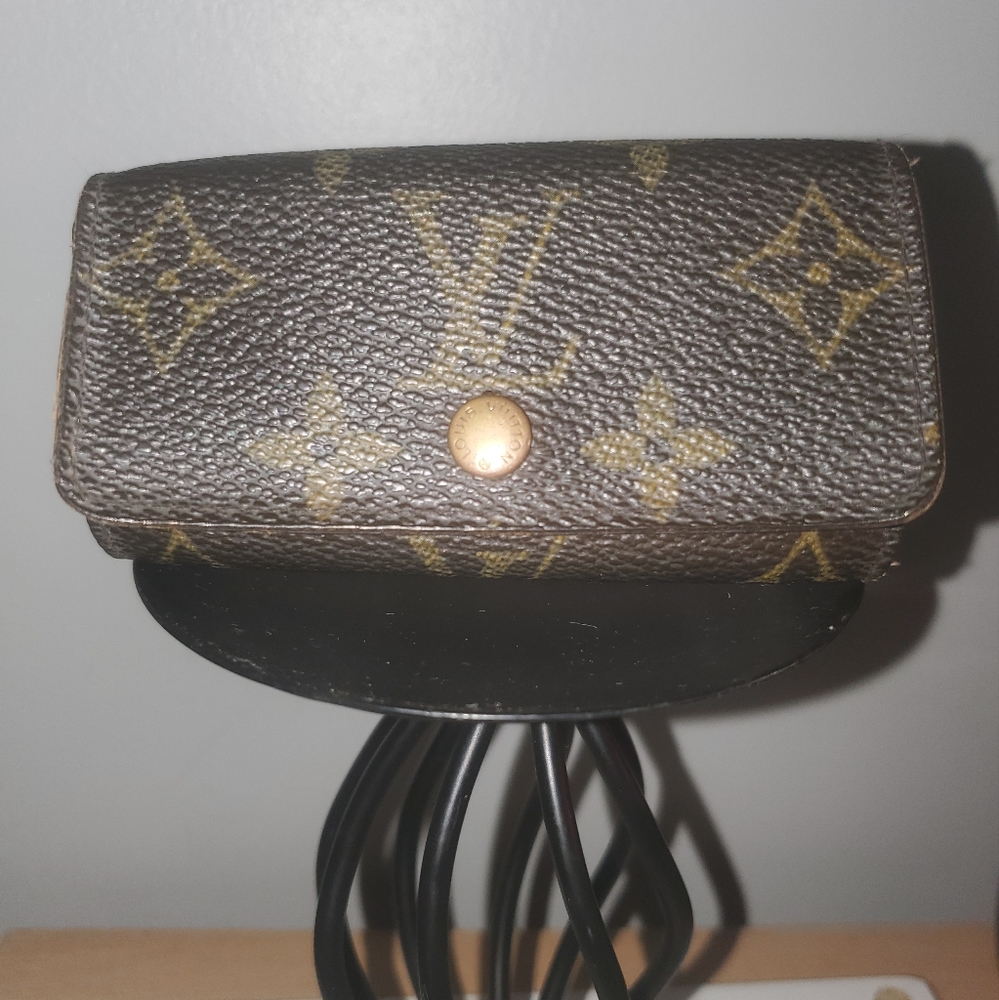 Authentic Louis vuitton Vintage keyring card  holder date #FL0046